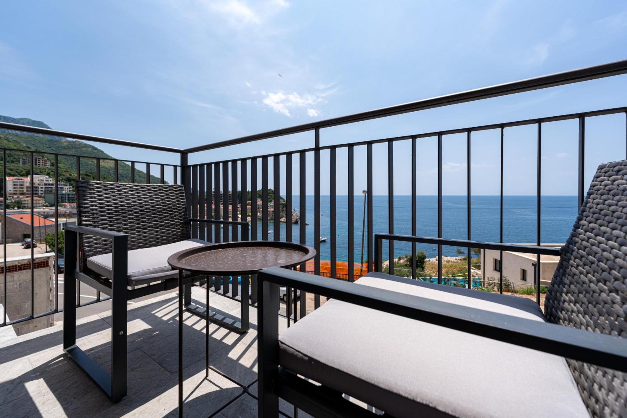 Niki Apartments Przno Sveti Stefan Exterior foto